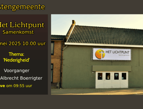 Dienst 11 mei 2025 ds. Albrecht Boerrigter